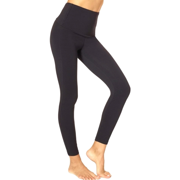 No Nonsense Great Shape Cotton Leggings, High Waist, Tummy Shaping Panel - Picture 1 of 7